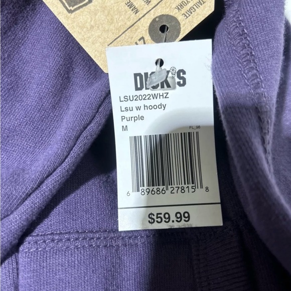 WOMENS Tailgate Clothing NCAA LSU Zip Up Jacket W/ HOODY SIZE M VINTAGE STYLING - Picture 7 of 12